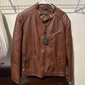 Pronto Uomo brown leather jacket